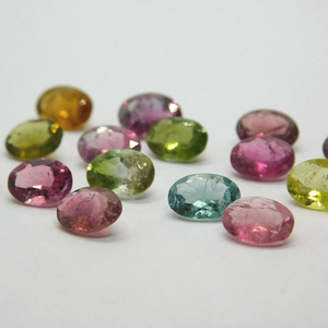 Fabricant Indien Vente en Gros Haute Qualité Quartz Facetté Coupe Ovale Multi-Quartz Naturel Motif Mixte Tailles Variées 100 pièces Œil de Chat DIY - Product Image 2
