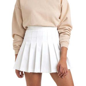 Custom High-Waist Quick Dry Breathable Eco-Friendly Anti-UV Tennis <b>Skirt</b> Girls Pleated Built-In Shorts Casual Athletic Wear - Product Image 2