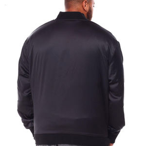 Veste en satin épaisse personnalisable pour homme, style streetwear urbain 2026, veste universitaire matelassée, prix de gros, veste en satin 2026 - Product Image 5