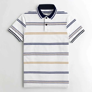 Camiseta Polo en blanco transpirable de tamaño y color con diseño de logotipo personalizado de la mejor calidad, polos lisos suaves, polos con logotipo personalizado - Product Image 3