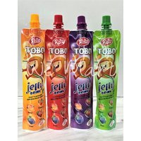 Concentré de boisson en gelée HALAL de qualité supérieure à faible teneur en glucides, fruits aromatisés à la pomme, raisin, mangue, fraise, boîte de sachets emballés Malaisie