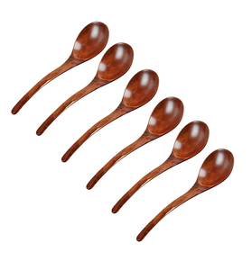 Look traditionnel vaisselle en bois naturel cuillère à soupe louche tourneur longue soupe de riz écumoire cuillères de cuisine look designer - Product Image 5