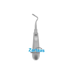 High Quality Stainless Steel Non-Sterile Surgical Dental Flohr root elevator Right curved 3mm 1