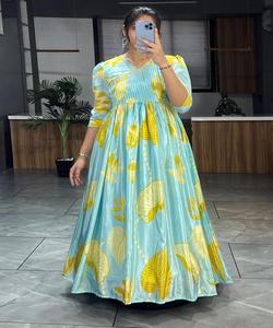 ชุดทำงานผ้าคอตตอนแท้ทันสมัยพิมพ์ลาย zari มีเข็มขัด dupatta ใส่ในเทศกาลเสื้อผ้าพื้นเมือง dupattas - Product Image 2