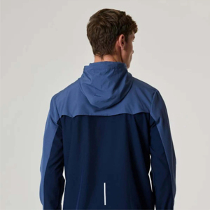 Chaquetas cortavientos de dos tonos de moda para hombres, chaquetas ligeras impermeables y transpirables para ropa informal y atlética - Product Image 4