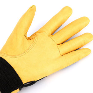 General Utility Cuir Sécurité Travail Haut Lourd Utilitaire Mécanicien Sécurité Gants de Travail Protecteur Anti Vibration Impact Gants - Product Image 3
