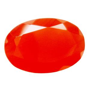 Piedra preciosa suelta de corte facetado de Color naranja con forma ovalada de cornalina Natural, fabricación de joyas de alta calidad, piedras sueltas OEM ODM - Product Image 1