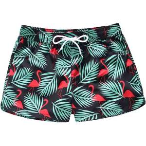 Short de plage d'été à imprimé floral pour femmes à la mode pantalon de bain à poches à lacets - Product Image 4