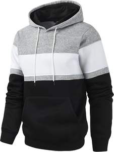 French Terry Hoodie hombres 380 GSM algodón personalizado impreso pulóver Streetwear Casual Fit suave Interior gota hombro sudadera - Product Image 2