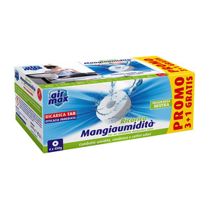 Airmax Assorbiumidita Ricarica Tab Neutro 4 Confezioni da 450gr. - Product Image 1