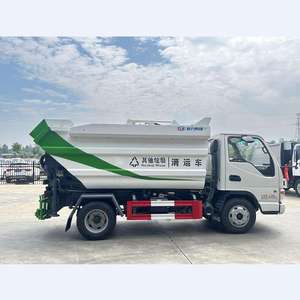 Camión de basura de volteo trasero diésel JAC 4x2 usado, de 6m³, con transmisión manual, sin fugas, con volante a la izquierda, de gran venta para exportación - Product Image 5
