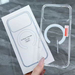 Étui de téléphone magnétique transparent antichoc en TPU+PC au design professionnel pour 11 Pro et 17 Max - Product Image 5