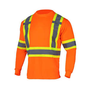 Camisa de Seguridad Reflectante Transpirable de Malla Clase 1 2, Ropa de Manga Larga de Alta Visibilidad con Material Reflectante - Product Image 6