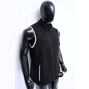 Chaleco con cremallera completa de rendimiento, forro polar personalizado, transpirable, de alta calidad, ligero, a la moda, sin mangas, elegante, chalecos y chalecos para hombres - Product Image 2