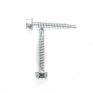Tornillo Autorroscante con Cabeza Hexagonal / Tornillo Autorroscante Galvanizado de Acero al Carbono con Rosca Gruesa en Pulgadas de Alta Calidad - Product Image 1