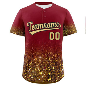 Maillot de baseball haute performance avec contrôle de l'humidité Maillot de baseball rétro authentique à fines rayures - Product Image 1