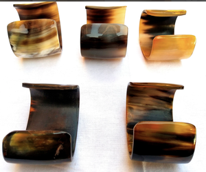 Brazalete y Pulsera de Cuerno de Búfalo Pulido para Mujer, Gran Venta - Product Image 5