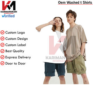 Camisetas de gran tamaño para hombre Camiseta de algodón de peso pesado Cuello redondo Manga corta Ajuste holgado Básicas Esenciales, Camisetas clásicas suaves - Product Image 6
