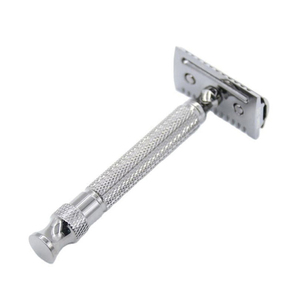 Rasoir de sécurité Premium Kaamir Instruments à long manche en acier inoxydable, prise en main supérieure, lame simple en acier inoxydable de qualité supérieure pour hommes - Product Image 5