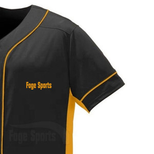 Camiseta de Béisbol con Cuello en V, Diseño Nuevo, Alta Calidad, Secado Rápido, Transpirable, 100% Poliéster, Colores Personalizados, Logotipo, Venta al por Mayor - Product Image 3