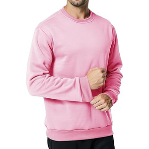 Sweat-shirt à col rond décontracté pour hommes Pull en coton surdimensionné avec tissu doux et garnitures côtelées pour une tenue décontractée quotidienne - Product Image 3