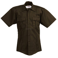 Chemise de travail classique pour homme en polyester respirant, personnalisable, pour pilotes de ligne et agents de sécurité