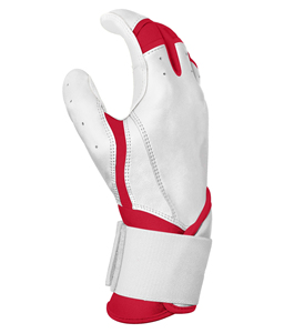 Gants de frappeur de baseball à sublimation personnalisée OEM Gants de sport professionnels à manchette longue et durable en cuir BBG-0024 d'approvisionnement - Product Image 2