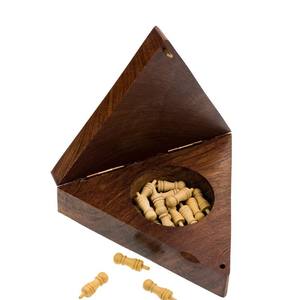 Jeu de dominos en bois - Dominos traditionnels double six avec étui métallique - Jouets promotionnels - Product Image 1