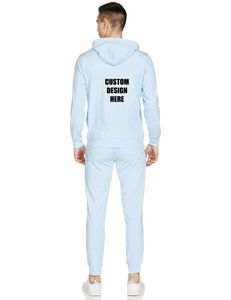 ชุดวอร์มสำหรับผู้ชายผ้าคอตตอนสีทึบชุดวอร์มสำหรับฤดูหนาวสินค้าใหม่เสื้อผ้า100% - Product Image 4