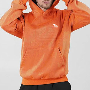 2025 léger coton fait hommes sweats à capuche fabricants d'usine coton Polyester hommes sweats à capuche à vendre - Product Image 4