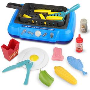 Juego de Juguetes de Cocina que Cambian de Color, Juguete Educativo de Plástico para Niños y Niñas, Accesorios de Cocina de Madera con Certificación BIS en Caja - Product Image 1