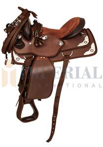 Nouvellement arrivé synthétique cheval Western selle tampons Fine qualité en cuir véritable main couette confortable lavable impression en gros - Product Image 5