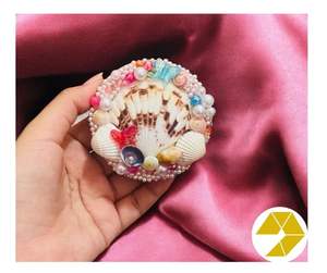 Espejo de concha marina pulido Natural hecho a mano de Vietnam, decoración elegante costera para el hogar, las mejores ofertas, espejos portátiles, espejos promocionales - Product Image 3