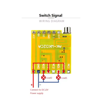 DC12V 2CH retard MINI RF télécommande interrupteur ensemble émetteur et récepteur lumière LED 433 MHz télécommande