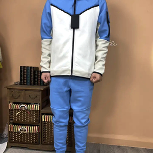 Ensemble de survêtement de haute qualité 100% sweat à capuche en coton et pantalon automne hiver pull avec logo personnalisé bas - Product Image 3