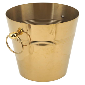 Hot Sale Prices Brass Double Walled Insulated <b>Champagne</b> <b>Ice</b> <b>Bucket</b> With Handle Gold Finished Barware Wine Cooler - Product Image 6
