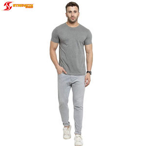 Camisetas de algodón de media manga para hombre, ropa informal gruesa de gran tamaño, hecha a medida - Product Image 3