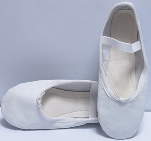 Zapatos de baile de Ballet de cuero genuino para mujer hechos en fábrica, suaves y cómodos al por mayor - Product Image 3