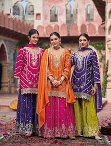 Elegante Chinon Pesado Salwar Kameez con Exquisito Bordado Trabajo Elección Perfecta para Bodas Festivales y Ropa de Fiesta - Product Image 3