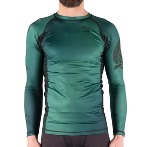 Protector de erupción de manga larga de alta calidad para hombres Ropa de gimnasio de secado rápido con logotipo personalizado Hecho de ropa deportiva de lona - Product Image 1