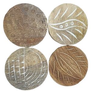 Posavasos de madera de diseño moderno para el hogar, bar, hotel, posavasos redondo, la mejor calidad, gran oferta, posavasos de madera - Product Image 1