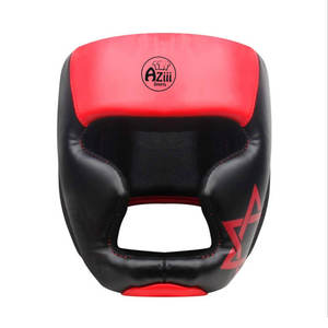 MMA Boxing Leather Head Guard-Equipo de entrenamiento transpirable de diseño personalizable - Product Image 1