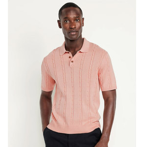 Polos de Manga Corta de Alto Rendimiento para Hombre, Lisos, de Color Sólido, de Poliéster - Product Image 1