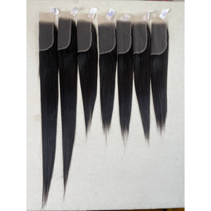 Cabello Humano Virgen Vietnamita 100% con Cutícula Alineada, Cierre de Encaje HD de 100g, Doble Trama, Doble Extracción a Máquina, 2x6 4x4 5x5 - Product Image 1