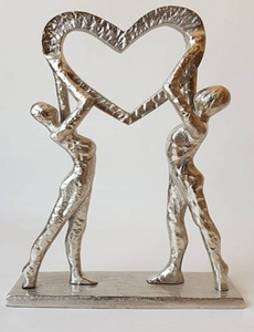 OEM Customized Abstract Figurines with Trendy <b>Designed</b> Nickel Plated Latest Home Decor Abstract Figurines - Product Image 4