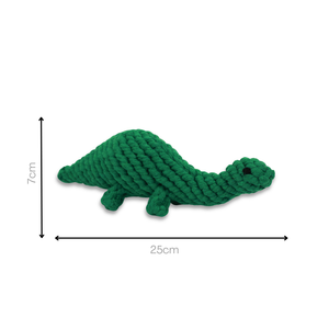 ของเล่นเชือกไดโนเสาร์สีเขียวเร็กซ์สุดน่ารัก - Product Image 4