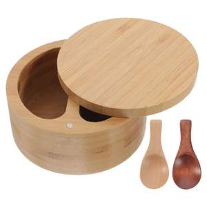 Hecho de madera Color marrón Hecho a mano Clásico Azúcar y sal Recipiente 2 compartimentos Forma y tamaño personalizados Madera Respetuoso con el medio ambiente Azucarero - Product Image 6