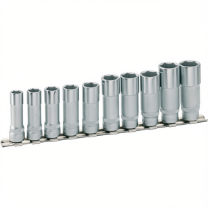 Juego de llaves de vaso cuadradas métricas largas de 6 puntas Hazet de 3/8'' con perfil de tracción (10 piezas) - Product Image 2