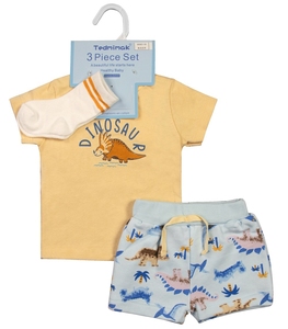 Set di vestiti per neonati pantaloncini estivi a maniche corte in cotone con stampa e collo a-due set di <span class=keywords><strong>abbigliamento</strong></span> per neonati da <span class=keywords><strong>12</strong></span> a <span class=keywords><strong>18</strong></span> <span class=keywords><strong>mesi</strong></span> - Product Image 1