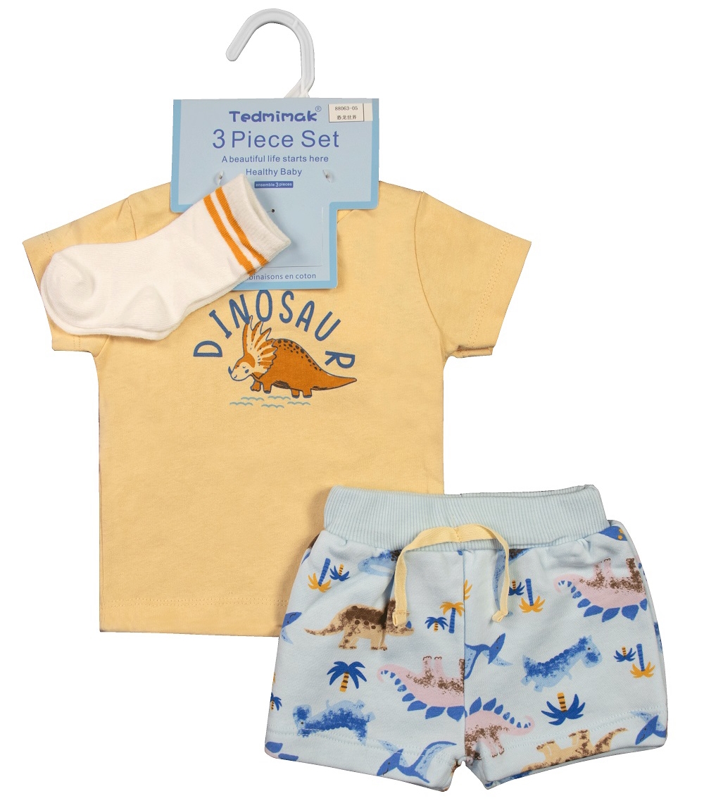Kids Boys Clothes Short Sleeve O Neck Crab Embroidery - View #11